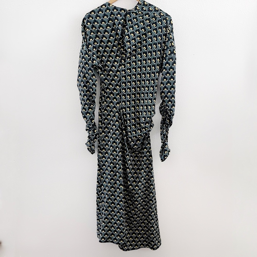 MARNI 100% Silk Geometric Print Midi Dress Size IT=40/ US=4 - Picture 3 of 12